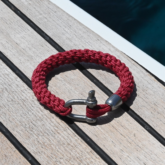 Sea-Link armband – Ruby Red